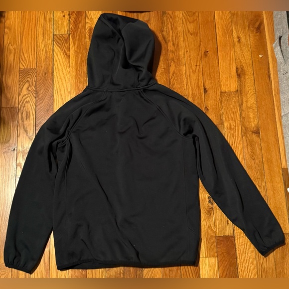 Under Armour Youth Large YL Full Zip Hoodie Jacket Black Fleece Lined Athletic - Picture 7 of 8
